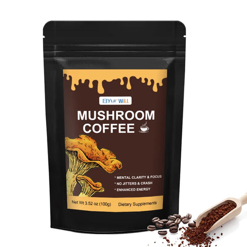 Natural Mushroom Supplement with Cordyceps Sinensis-Support Energy, Mental Clarity and Concentration -Brain Booster